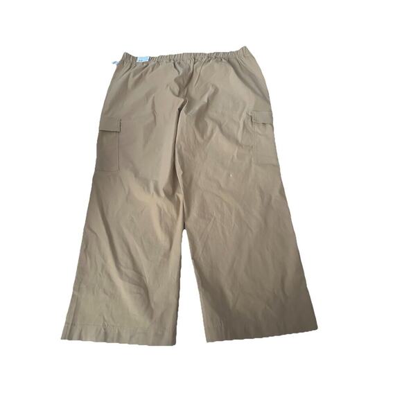 NWT Lane Bryant 4-Season Straight Cargo Pant Khaki Pull-On Casual Size 22 New - Picture 2 of 6